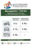 Tafel 2 fuer Mautbeschilderung